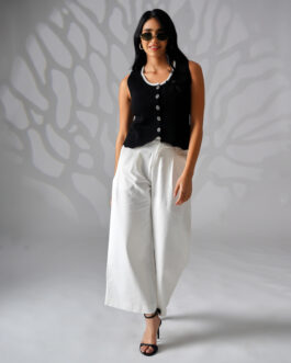 chic button up tank top