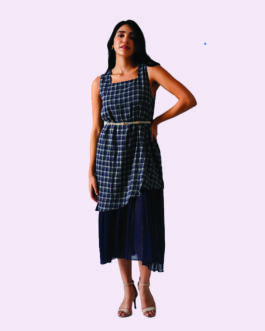 layered noir dress