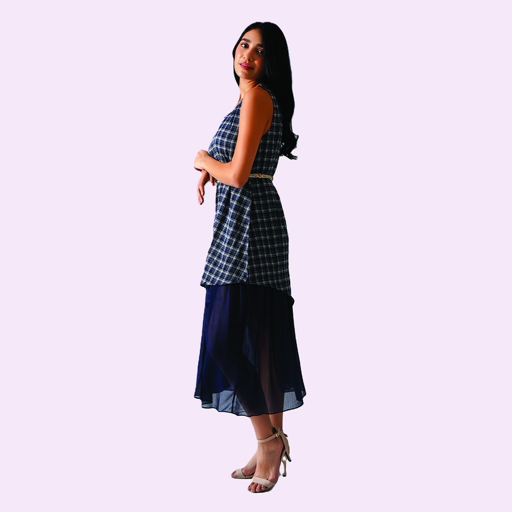 layered noir dress layered noir dress