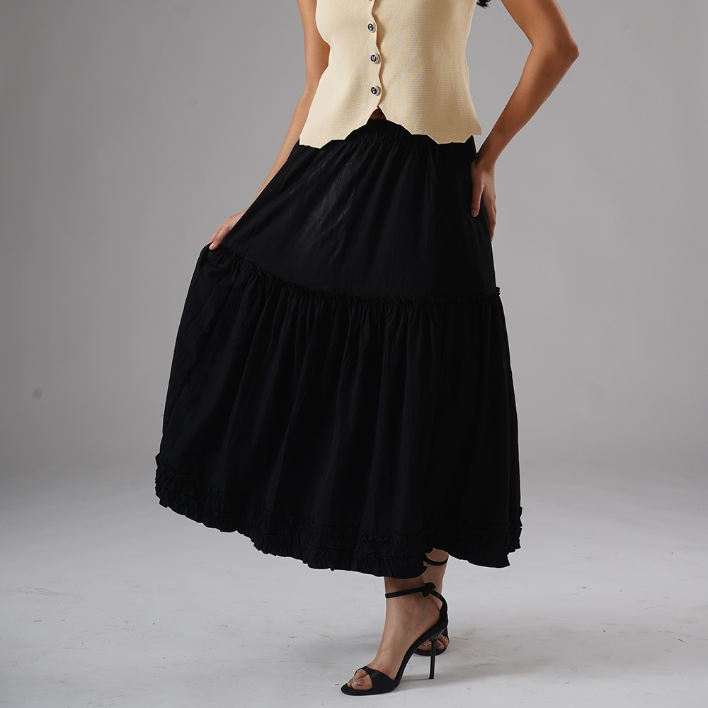 timeless tiered skirt